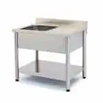 Radni sto sa sudoper bazenom i oceđivačem